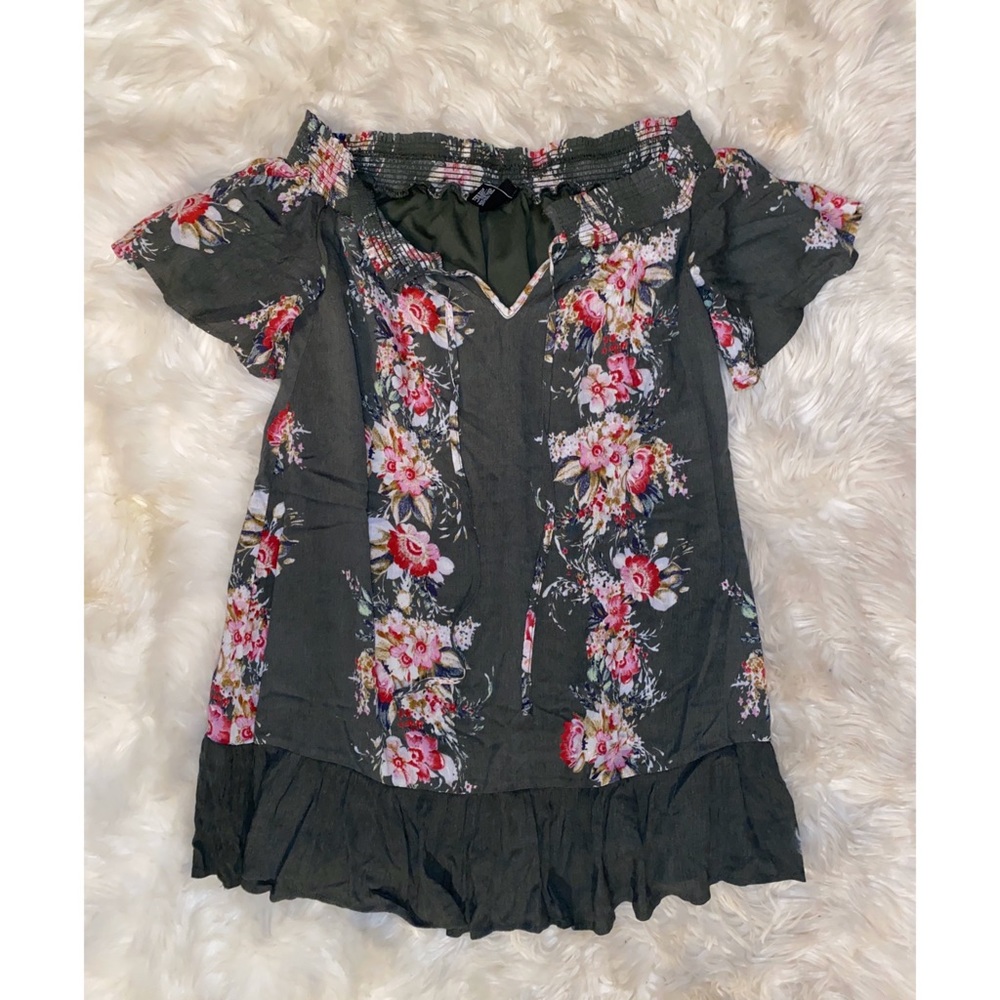 Off the shoulder floral dress